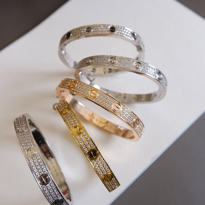 [Kincade Jewelrys]LOVE BRACELET 6.1MM DIAMOND-PAVED