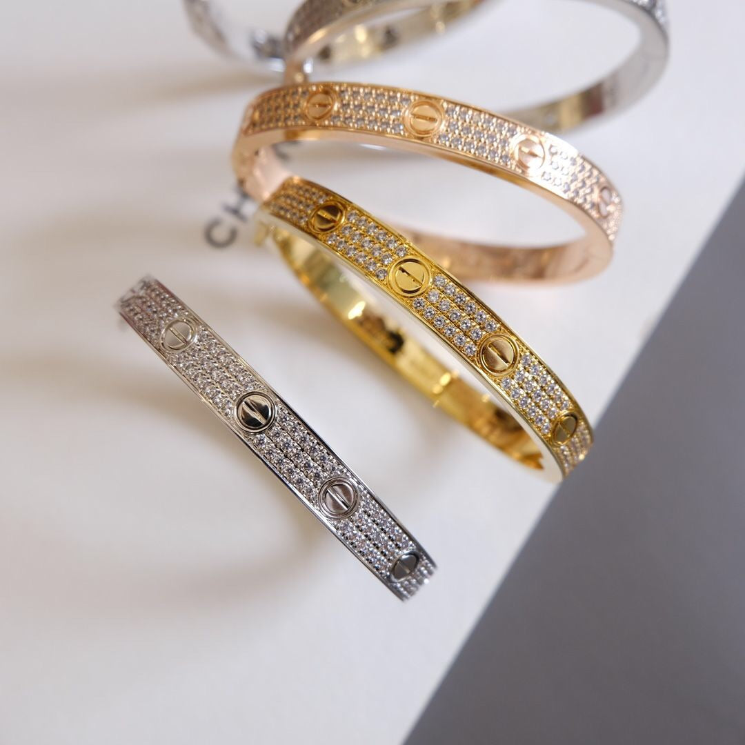 [Kincade Jewelrys]LOVE BRACELET 6.1MM DIAMOND-PAVED