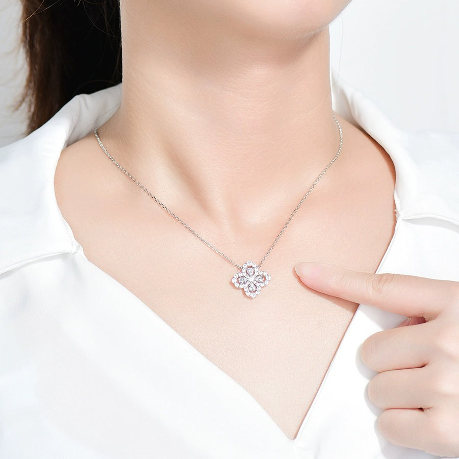 [Kincade Jewelrys] COLLIER BOUCLE MOTIF COMPLET DIAMANT 16MM PLUSIEURS COULEURS