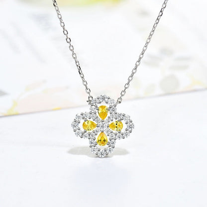 [Kincade Jewelrys] COLLIER BOUCLE MOTIF COMPLET DIAMANT 16MM PLUSIEURS COULEURS