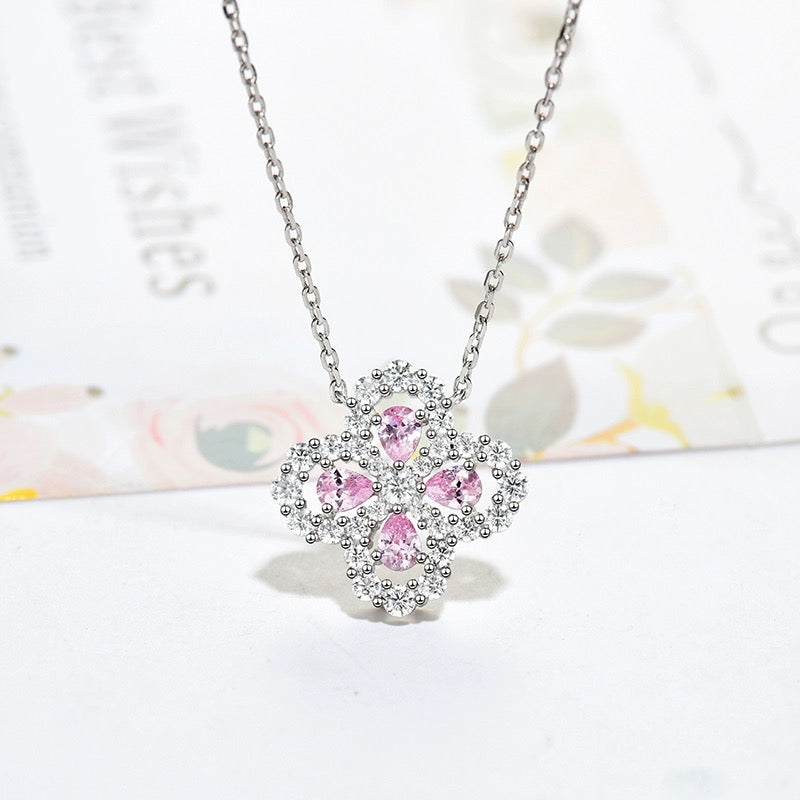 [Kincade Jewelrys] COLLIER BOUCLE MOTIF COMPLET DIAMANT 16MM PLUSIEURS COULEURS