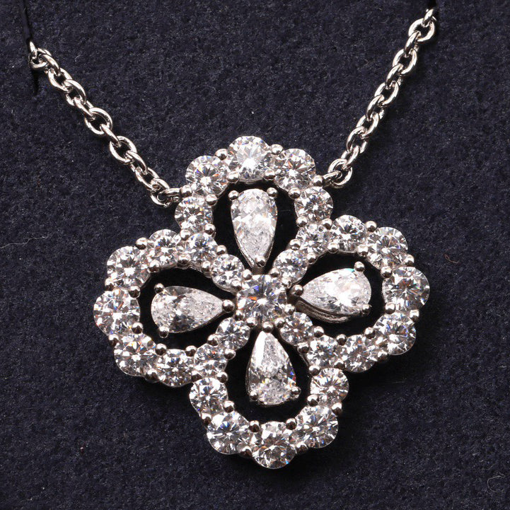 [Kincade Jewelrys] COLLIER BOUCLE MOTIF COMPLET DIAMANT 16MM PLUSIEURS COULEURS