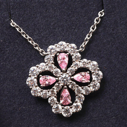 [Kincade Jewelrys] COLLIER BOUCLE MOTIF COMPLET DIAMANT 16MM PLUSIEURS COULEURS