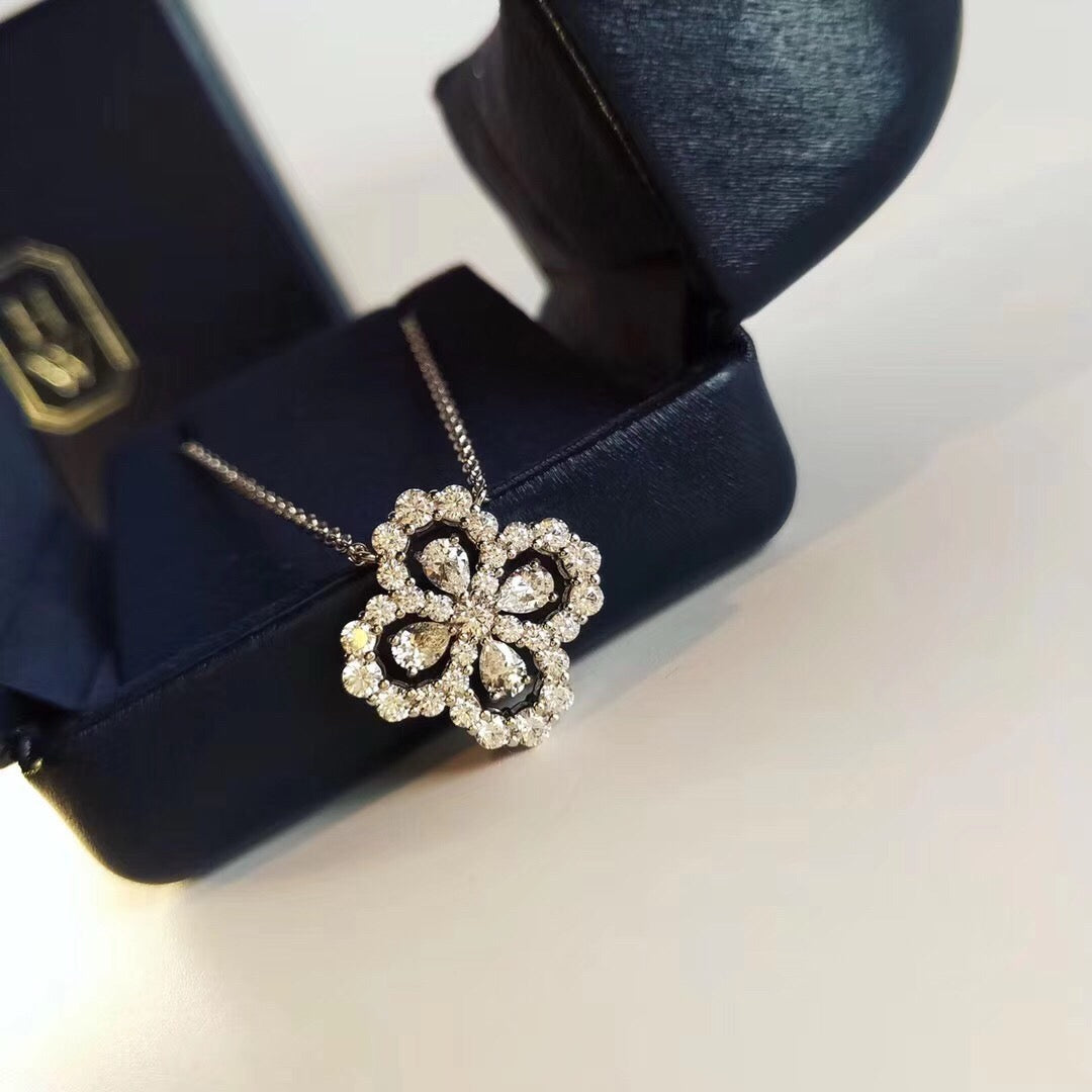 [Kincade Jewelrys] COLLIER BOUCLE MOTIF COMPLET DIAMANT 16MM PLUSIEURS COULEURS